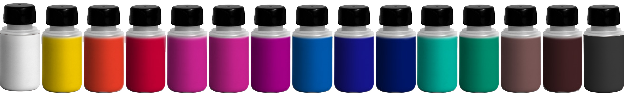 Flessen pigment Tinta Textielinkt